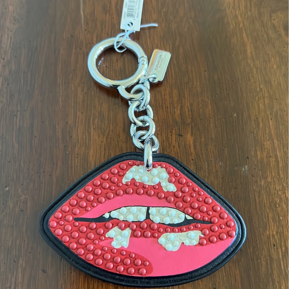Coach Lips Charm / Keychain